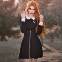 Saia feminina com alças e fecho 4