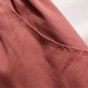 Saia feminina com bolsos e botões 2