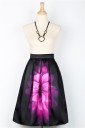 Saia feminina com estampado de flores J1068 2