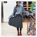 Saia feminina com riscas 5