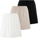 Saia interior feminina Comprimento 70 cm Cintura 58–105 cm Saia longa elástica para vestidos Saia interior leve para vestidos de noiva 4