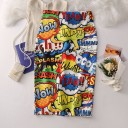 Saia lápis feminina com estampado A1154 1