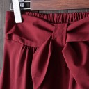 Saia larga feminina com laço 2