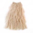 Saia longa de tule para senhora G53 9