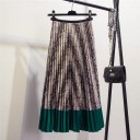 Saia midi plissada feminina 5