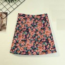 Saia mini feminina com flores A1062 6