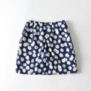 Saia mini feminina com flores 5