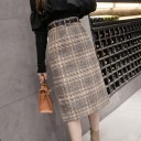 Saias de xadrez justas para senhora 1