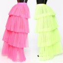 Saias em camadas para senhora com cinto 3