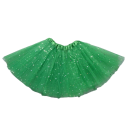 Saias para Meninas 2–8 Anos Unicolor Renda com Brilhos Acima do Joelho Acrílico Saias Festivas para Pequenas Senhoras 9