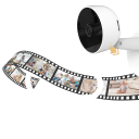 Säkerhets-IP-kamera 3MP 4 mm vidvinkel 100° infraröd nattsyn 10 m vit för inomhusövervakning med rörelsedetektering 2