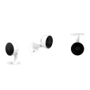 Säkerhets-IP-kamera 3MP 4 mm vidvinkel 100° infraröd nattsyn 10 m vit för inomhusövervakning med rörelsedetektering 3
