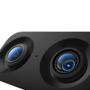 Säkerhets-IP-kamera 8MP roterande 360° 128GB CMOS H.265 plast vit för inomhusövervakning med tvåvägsljud 3