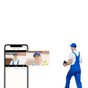 Säkerhets-WiFi-kamera 1080P 2MP 4× zoom 3,6 mm plast svart för hemlarm med trådlös anslutning 2,4 GHz 2