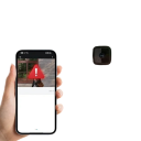 Säkerhets-WiFi-kamera 1080P 2MP 4× zoom 3,6 mm plast svart för hemlarm med trådlös anslutning 2,4 GHz 4