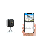 Säkerhets-WiFi-kamera 1080P 3,6 mm 4× zoom nattläge rörelsedetektering plast vit för utomhus- och inomhusövervakning 3