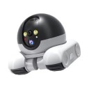 Säkerhets-WiFi-kamera mobil dubbelobjektiv 8 MP 3,6 mm batteri 5200 mAh plast svart vit 360° övervakning inomhus 1