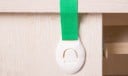 Säkerhetslås för skåp och lådor 10 st Barnsäkerhet med rem Självhäftande fäste Lätt att klicka i Plast PP Mått 20 x 5 cm 12