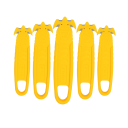 Säkerhetspappkniv 14 cm Fällblad Ergonomiskt handtag Lådskärare 5 st Set för lager och hushåll 1