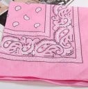 Șal bandana pentru cap și gât Model clasic paisley 100% bumbac Dimensiune pătrată 55 x 55 cm Accesoriu de modă universal pentru fiecare zi 3