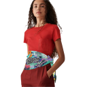 Șal cu motiv de peisaj pictat și zebră, șal pătrat, tendință de modă feminină, șal multifuncțional pentru cap, gât și corp, accesoriu elegant 4