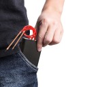 Saldatrice a punti compatta con lamina di nichel 5 V Saldatrice portatile leggera con 6 velocità regolabili Batteria Li-ion 18650 per dispositivi di saldatura 8 x 4 x 14 cm 3