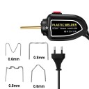 Saldatrice manuale per plastica 100W con spina EU per riparazioni di crepe nella plastica 4 tipi di morsetti 200 pezzi 220V Kit di riparazione per plastica 1