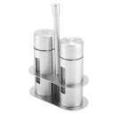 Salière et poivrière avec support 3