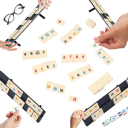 Sällskapsspel Rummikub för 2–4 spelare 106 spelbrickor Tygficka Resespel för familj och strategi 2