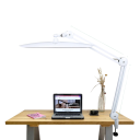 Salonní LED lampa 18 W se 117 diodami a 4 stupni jasu s ramenem 40 a 40 cm kovová otočná s upínací svorkou ke stolu na řasy a obočí 3