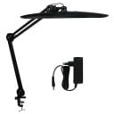 Salonní LED lampa 18 W se 117 diodami a 4 stupni jasu s ramenem 40 a 40 cm kovová otočná s upínací svorkou ke stolu na řasy a obočí 1