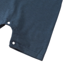 Salopette d'été pour enfants à manches courtes Salopette bleu et blanc avec dinosaure Salopette en t-shirt et shorts Salopette confortable en coton et polyester 2