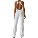 Salopette de sport pour femmes à bretelles avec dos dénudé et pantalons longs en nylon et spandex 5