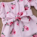 Salopette fille à fleurs T2694 5