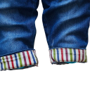 Salopette in denim per bambini con pantaloni lunghi e tasche Spalline con bottoni Comodi jeans unisex per neonati e bambini piccoli 3