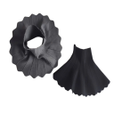 Salsa de menina Unicolor com fundo ondulado Acima do joelho Acrílico Salsa leve e elegante para uso diário 2