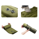 Saltea gonflabilă de camping 190x65 cm cu pernă încorporată Pompă încorporată Saltea de dormit impermeabilă Saltea de călătorie ranforsată 6
