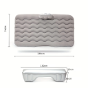 Saltea gonflabilă pentru mașină 130x70 cm cu suport 130x25x38 cm 2 perne saltea de călătorie pentru bancheta din spate somn confortabil 5