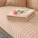 Sametachtige hoes voor de bank antislip flanel en pluche 70 x 120 cm geruit wasbaar in de wasmachine voor de zithoek en bank in de woonkamer 35