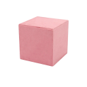 Sametová krabička na šperky 12 × 12 × 12 cm velvet úložný box ružový kompaktný organizér na prstene náušnice a drobné šperky 1