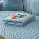 Sametöverdrag för soffa halkfritt 110 x 110 cm flanell och plysch rutigt quiltat överdrag för soffor och soffor i vardagsrummet 26