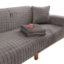 Sametöverdrag till soffa Antisklidande rutigt 70 x 210 cm Flanell plysch tvättbart För soffgrupp i vardagsrummet 6