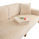 Sametový potah na pohovku protiskluzový a plyšový 90 x 180 cm flanelový kostkovaný pratelný v pračke na gauč a sedačku do obývacej izby 9