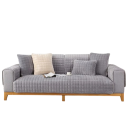 Sametowy pokrowiec na sofę antypoślizgowy w kratkę pluszowy 110 x 160 cm flanelowy pikowany można prać w pralce na sofę do salonu 29