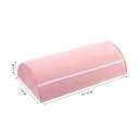 Sametstång för armband och klockor 25,5 × 14 × 6,5 cm rosa sammet halvcylindrisk smyckespresentationsorganisator 2