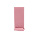 Samettinen korvakoruteline 23 × 10 × 6 cm vaaleanpunainen sametti koruteline korvakoruille pöytäteline 1