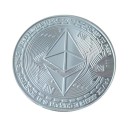 Samlerbar forgyldt Ethereum-mønt i metal, mindemønt til kryptovaluta, imiteret Ethereum-kryptomønt, 4 cm 3