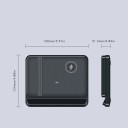 Sammenfoldelig trådløs opladningsstation 3i1 15 W til Samsung Galaxy Z Fold Z Flip Galaxy Watch og Buds Justerbar vinkel 65° Sort 8