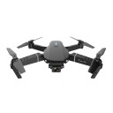 Sammenklappelig drone 25x25 cm Dobbeltkamera 4K/HD WiFi Fjernbetjening 150m rækkevidde 3.7V 1800mAh 3 hastigheder USB-opladning Beskyttelsesetui 2