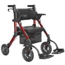 Sammenklappelig gangstol med sæde Håndtag med bremse sikkerhedsseler Justerbar højde 85-100 cm Sæde 35 x 38 cm til seniorer 4